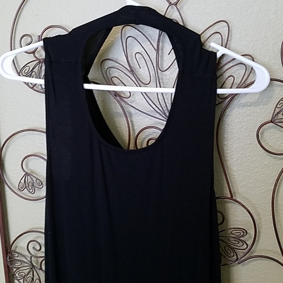 American Eagle Dress Womens Black SZ Small Sleeveless Keyhole Back Sundress - Picture 2 of 5